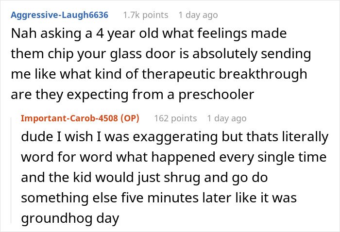 Reddit users discuss no consequences parenting and its impact on sibling relationships and family dynamics.