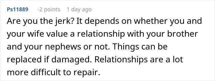Comment discussing the impact of no consequences parenting on sibling relationships and repairing damaged bonds.