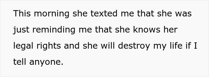 Text from a message about legal rights and stress related to a nurse finding MIL on a secret date due to HIPAA rules.