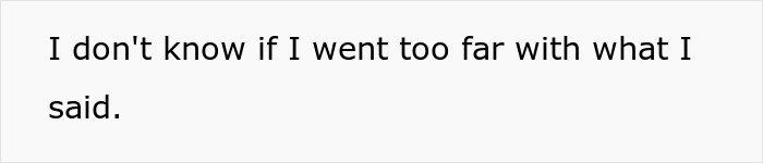 Text on white background saying I don't know if I went too far with what I said, related to nurse HIPAA stress situation.