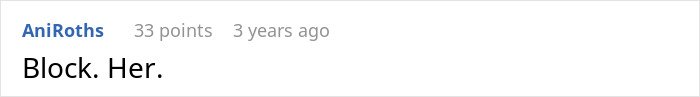 Screenshot of a social media comment reading Block. Her., related to nurse finding MIL on a secret date and HIPAA concerns.