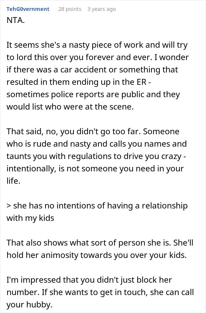 Comment discussing nurse stress over HIPAA rules after discovering mother-in-law on a secret date, causing personal conflict.