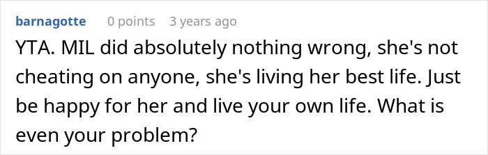 Screenshot of an online comment discussing a nurse stressed about finding MIL on a secret date and HIPAA confidentiality concerns.