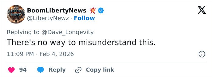 Screenshot of a verified Twitter reply from BoomLibertyNews reacting to new files revealing Epstein’s obsession with ex-girlfriend’s daughter.