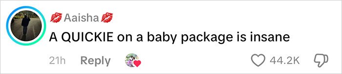 Screenshot of a social media comment reacting to Frida Mom's marketing with criticism about a baby product label.