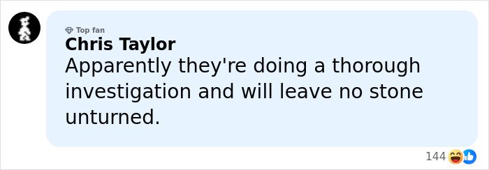 User comment discussing thorough investigation and commitment to uncovering truth after Olympics cheating accusations against Canada.