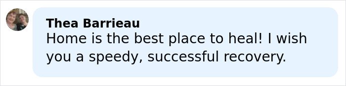 Thea Barrieau expressing support and wishing a speedy, successful recovery after Lindsey Vonn's Olympics accident backlash.