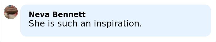 User comment on social media praising Lindsey Vonn as an inspiration following backlash after Olympics accident update.