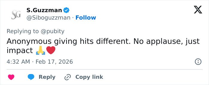 Screenshot of a tweet responding to The Big Bang Theory star Kunal Nayyar’s GoFundMe revelation with no applause, just impact.