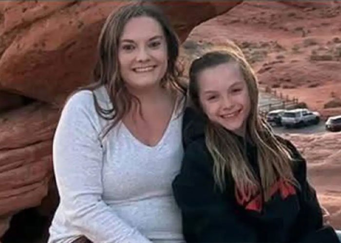 Utah dance mom and daughter sitting outdoors near red rocks, highlighting parent clash and chilling Vegas tragedy context.
