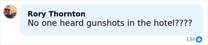 Text message from Rory Thornton asking if anyone heard gunshots in the hotel, related to Utah dance mom’s parent clash.