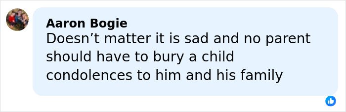 Facebook comment expressing condolences to Tommy Lee Jones’ family after his daughter’s passing in a ritzy hotel.