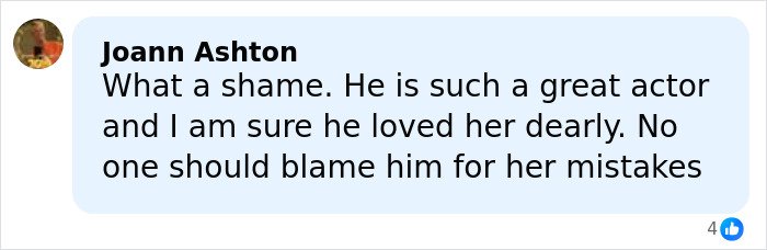 Comment expressing sympathy for Tommy Lee Jones’ daughter and emphasizing the actor’s love and innocence in her passing circumstances.