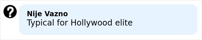 Comment saying Typical for Hollywood elite in a black and white icon-style profile bubble discussing Tommy Lee Jones’ daughter’s cause of passing after found in ritzy hotel.