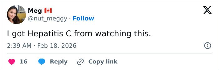 Tweet from user Meg reacting to RFK Jr.'s new workout video with Kid Rock, sparking wild reactions online.