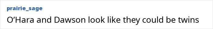 Screenshot of a social media comment mentioning O'Hara and Dawson, related to colon cancer breakthrough awareness.