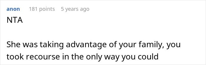Screenshot of a forum comment discussing a woman uncovering the truth about her late brother’s baby and its impact on her sister-in-law.