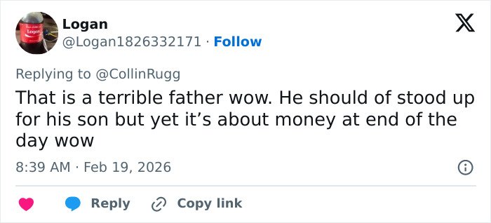 Twitter user criticizing a NASCAR driver&rsquo;s response after Michael Jordan&rsquo;s interaction with his 6YO son sparked controversy.