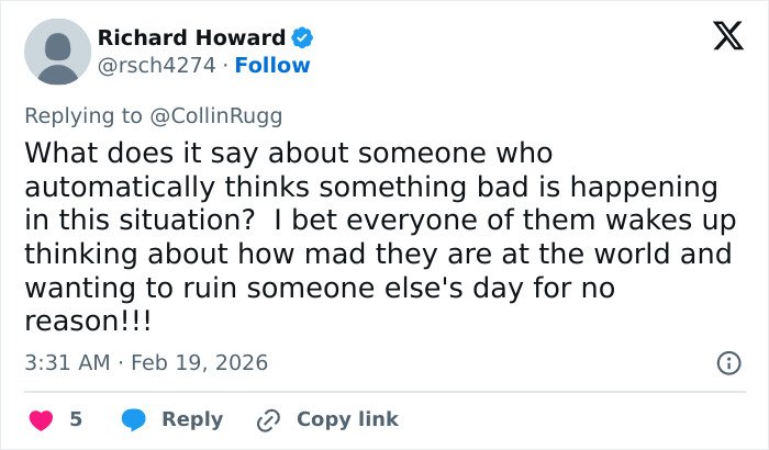 Tweet from NASCAR driver Richard Howard responding to controversy sparked by Michael Jordan&rsquo;s interaction with his 6YO son.