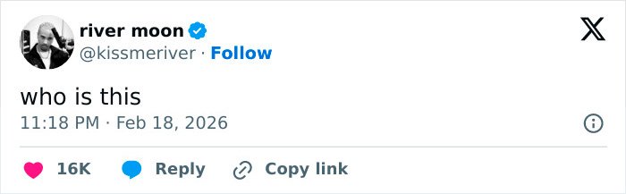 Tweet from river moon asking who is this, referencing Nicki Minaj’s dramatic new look sparking explosive reactions.
