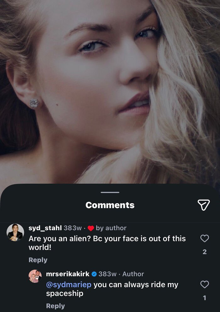 Close-up of a woman with blonde hair and earrings, related to closet lesbian Erika Kirk and rumored interactions.
