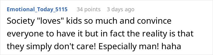 Man humorously tries to warn couple about having kids but forgets how many children he has while talking.