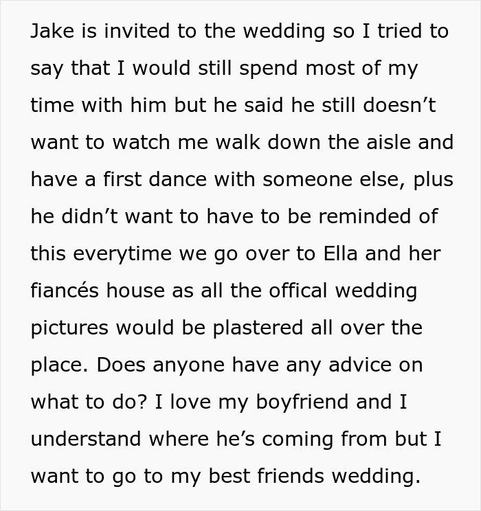 Man struggling with girlfriend doing maid of honor duties at friend's wedding revealing his true face.