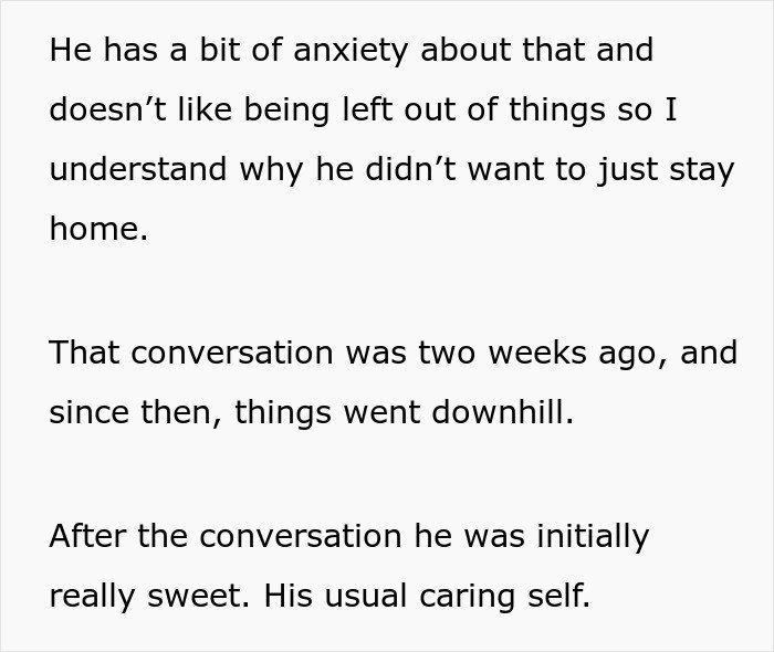 Text excerpt discussing anxiety and relationship issues related to handling maid of honor duties at a wedding.