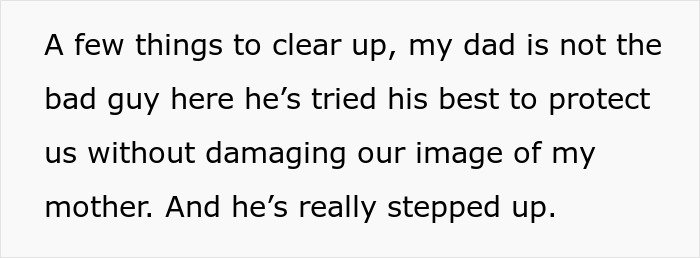 Text on white background stating a teen regrets being honest with her therapist after her mom gets in trouble with CPS.