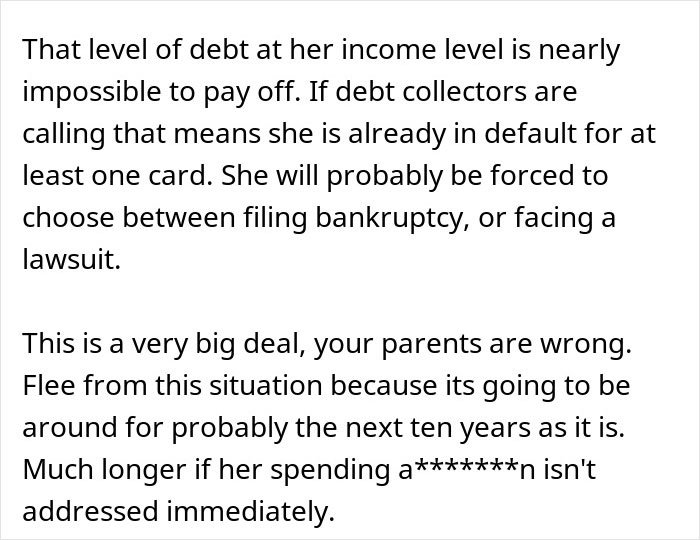 Text excerpt discussing debt and financial secrets as reasons a guy calls off wedding after fiancée is keeping secrets from him.