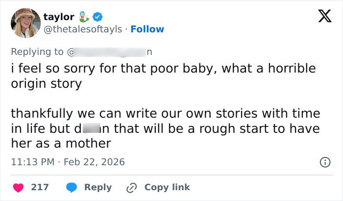 Social media comment reacting to Bonnie Blue's pregnancy announcement after 400-men challenge controversy.