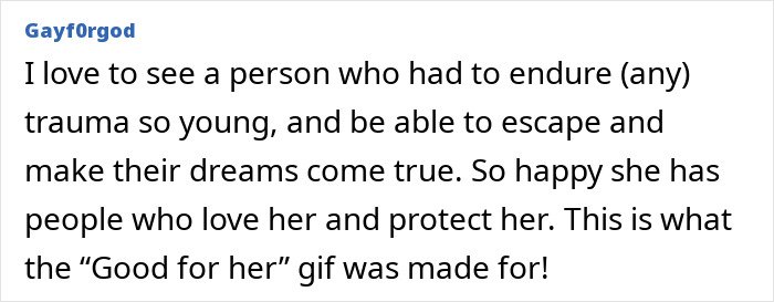 Fan comment praising Millie Bobby Brown’s journey and support after sharing photo of her baby daughter.