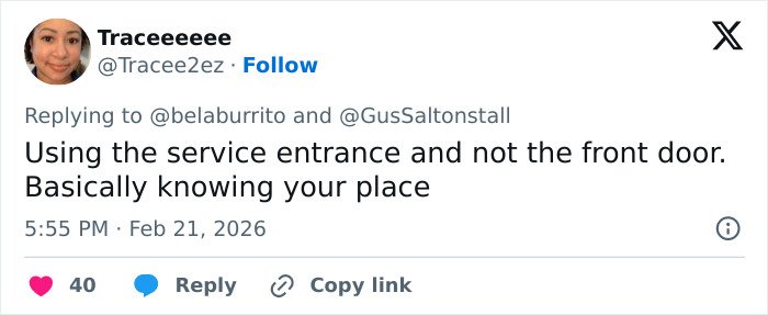 Tweet from user Traceeeeee reacting to a teacher's hot-mic moment that left students stunned and sparked public outrage.