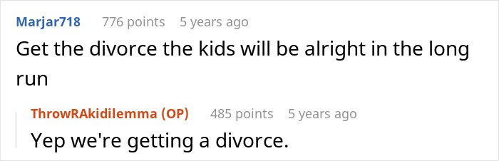 Screenshot of a conversation revealing a wife&rsquo;s secret exposed after she gives birth to a Black child, discussing divorce and family issues.