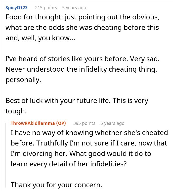 Comments discussing a wife's secret exposed after giving birth to a black child and its impact on her marriage.