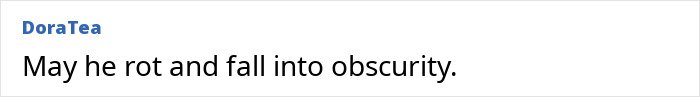 Screenshot of an online comment expressing outrage related to Russell Brand’s recent disturbing charges.