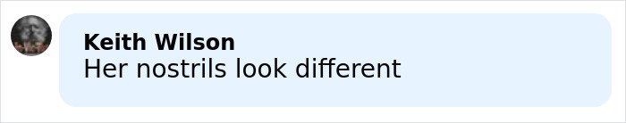 Comment about Taylor Swift’s makeup-free look, noting her nostrils appear different in the behind-the-scenes video.