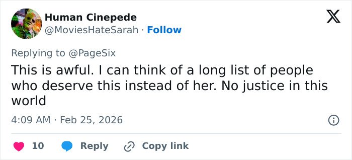 Tweet showing a user expressing sadness and frustration, reflecting on Christina Applegate’s battle with multiple sclerosis.