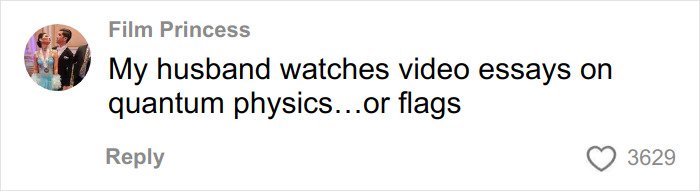 Comment about a woman realizing she is in danger after discovering her boyfriend’s suspicious YouTube history.