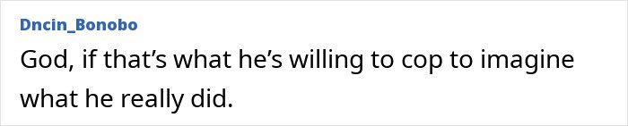 Text post by user Dncim_Bonobo on a white background expressing doubt about a Bill Gates Epstein scandal apology.