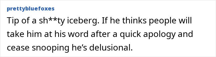Comment discussing Bill Gates issuing a groveling apology amid Epstein scandal, mentioning affairs with two Russians.