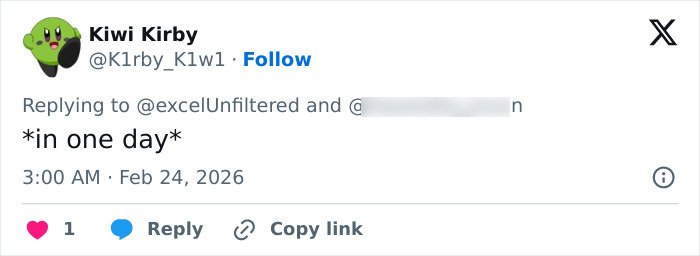 Tweet from participant of Bonnie Blue’s 400-Men Challenge sharing explosive behind-the-scenes insights in a social media reply.