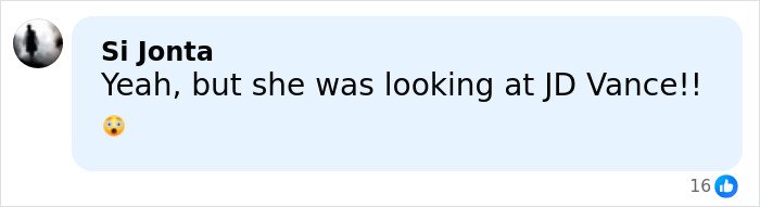 Comment mentioning Erika Kirk going viral for what she mouthed during Trump’s State of the Union speech.