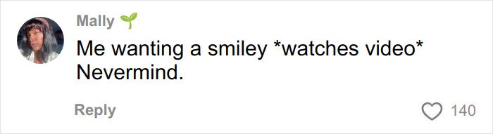 Comment by Mally expressing a change of mind after watching a video, related to health experts and viral looks.