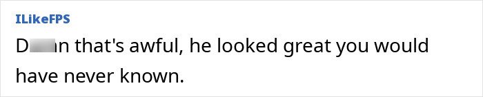 Screenshot of an online comment discussing Eric Dane’s scandalous lifestyle and concerns about his downward spiral.