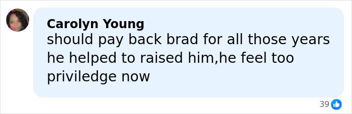 Comment criticizing Brad Pitt’s relationship from one of his kids amid mom’s new movie release.