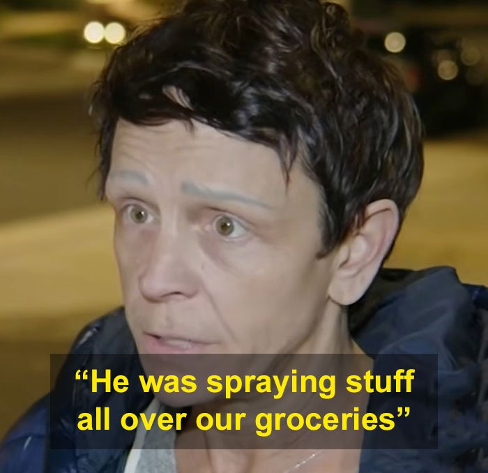 Woman with short dark hair describing roommate's horrifying acts found on security footage after multiple ER visits.