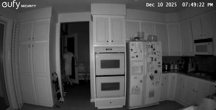 Security footage shows a dark kitchen scene revealing a roommate’s horrifying acts after multiple ER visits.
