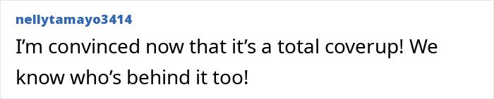 Comment text discussing a coverup, related to Jeffrey Epstein’s brother sharing their final conversation details.