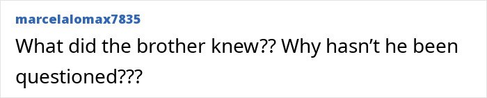 Comment about Jeffrey Epstein’s brother sharing details of their final conversation, questioning his knowledge and investigation.